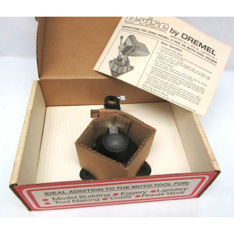 Dremel Rare Vintage 1980s Dremel D-Vise Moto Tool Holder &
