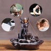 Dragon Incense Waterfall Burner Ceramic Backflow Incense Holder Set with