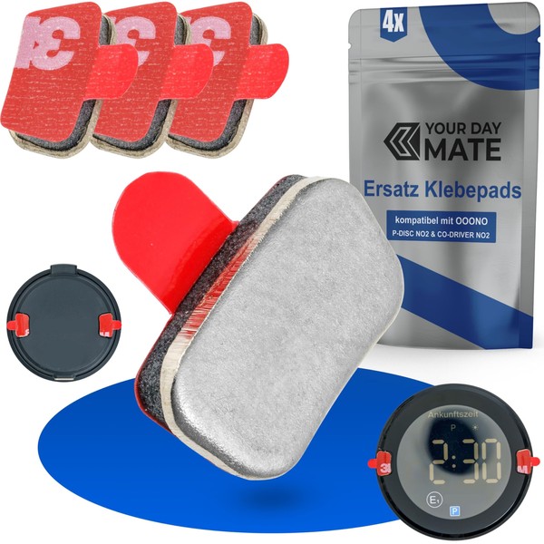 Ersatz Klebepads Set, 4 Stück, kompatibel mit OOONO P-DISC NO2,