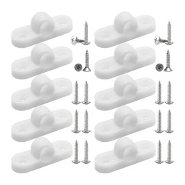 HAFRILY Awning Eyelets PP Plastic Wall Eyelets with 20 Screws for Awning Caravan Awning Vertical or Horizontal Mounting Caravan Accessories (Pack of 10)