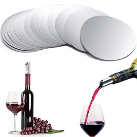 50 PCS Wine Pourer Disks Drop Stopping Pour Spouts, Reusable Wine Pourer Stop, Wine Drop Stopping Pourer for Clean & Elegant Pouring