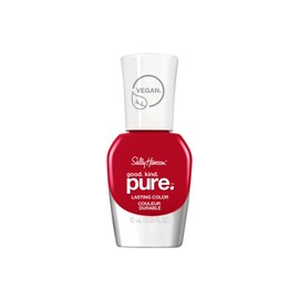 Sally Hansen Good. Kind. Pure. Nail Polish | Plant-Based, Vegan, 16-Free Formula | Opaque, Shiny | 305 Natural Red | Warm Red Nail Color