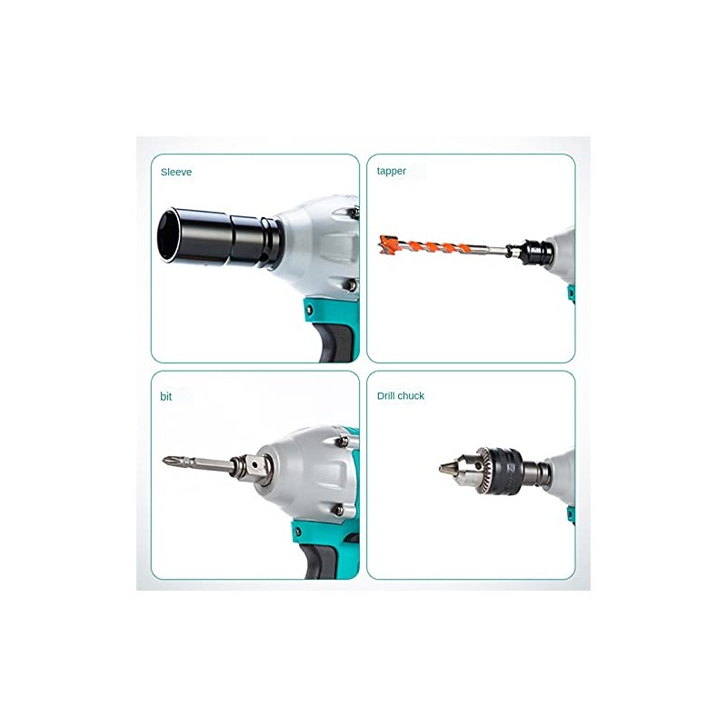 Gokoti 18V Electric Brushless Impact Wrench Shaft Accessories Dual Use