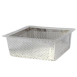 TrueCraftware- 8-1/2" x 8-1/2" x 3” Stainless Steel Floor Sink Basket- Square Screens Strainer Sink Drain Cover Suitable for Kitchen Restaurant Bar Buffet