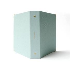 russell+hazel Patent Mini 3 Ring Binder, Dew, 7” by 9”