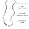Value Jewellers Cuban Link Mens Necklace 5mm Width, 50cm Length