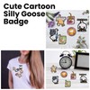6 Pcs Funny Pin Badges for Work, Goose Pins Badges,