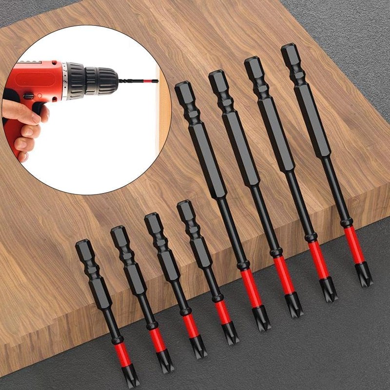 FPH2 Impact Screwdriver Bit Set for Electricians, 10Pcs S2 Steel