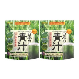 Fine Japanese Green Juice, Barley Wakaba, Kale, Goya, No Pesticides, Approx. 30 Day Supply, Domestic Production, 0.1 oz (3 g) / 3.5 oz (100 g) per Day), Set of 2