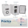 Bluelander Mini Refrigerador Frigobar 4l 6 Latas Casa Cosméticos Blanco