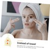 PACKOVE Toalla de Secado Rápido para Cabello de Microfibra Amarilla,