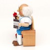Dekohelden24 Wooden Incense Figurine Grandma and Grandpa on Sofa, Dimensions