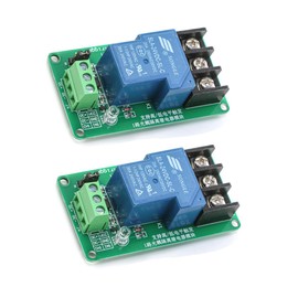 Hailege 2pcs 24V 30A One Channel Optocoupler Isolation Relay Module Support High and Low Trigger 24V
