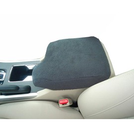 Car Console Covers Plus Made in USA Designed for Subaru Crosstrek & Subaru Impreza 2017-2023 Fleece Auto Armrest Center Console Cover Protector Dark Gray