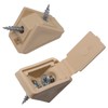 (Pack of 20 pcs) Beige Shelf Brackets 20 x 20