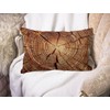 BGBDEIA Wooden Cushion Cover Custom Wood Grain Pattern Cotton Linen