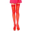 Leg Avenue Nude/Black Women's Contrast Woven Pantyhose