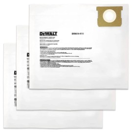 DEWALT NEW Dewalt Fine Dust Bag 6 10 Gallon 1 PACKAGE OF 3 BAGS DXVA19-4111