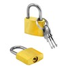 QWORK® 5pcs Mini Padlocks with Key Luggage Lock Small Brass
