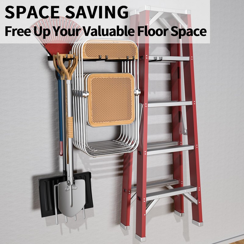 YYR Folding Chair Storage Rack, Garden Tool & Foldable Chairs