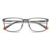 POLAROID Model PLD D494/G Men's Rectangular Metal Eyeglass Frame (Includes