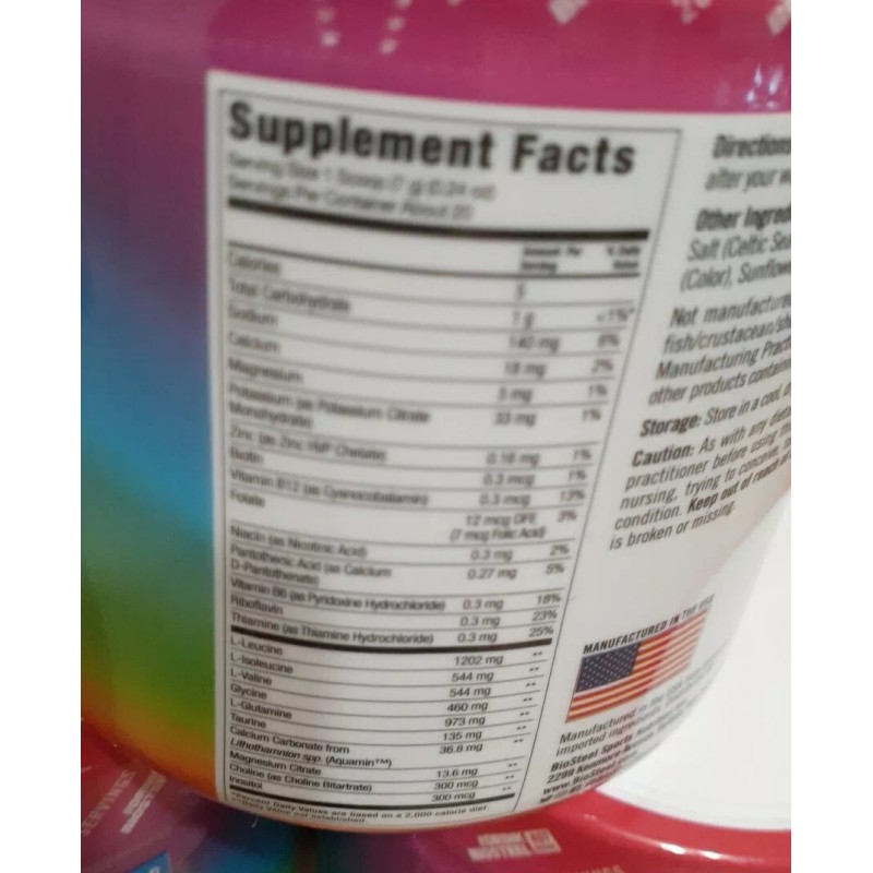BioSteel 6 PACK: BIOSTEEL RAINBOW TWIST HYDRATION MIX 20 SERVINGS
