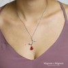 MignonandMignon Rose Pendant Necklace in Gold Rose Gold Silver Beauty