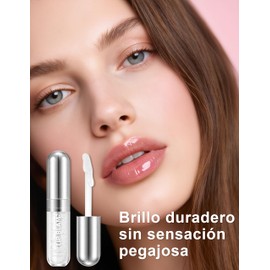 Erinde Brillo de Labios con Brillo Hidratante y Larga Duración, Acabado Brillante y Jugoso, Fórmula Nutritiva con Aceites Naturales, Ligero y No Pegajoso, Colores Pigmentados,#3