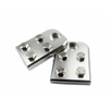 A pair of 4-point flat lug battery terminal blocks, using