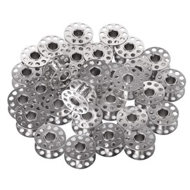 Trimming Shop 10 Pieces Sewing Machine Bobbins - Durable Sewing Spools for Machine Use - 2cm Diametre Metal Sewing Machine Bobbins for Home & Industrial Sewing