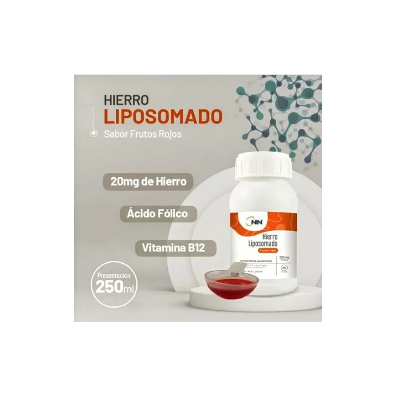 Hierro Liposomado Nin Frutos Rojos 250