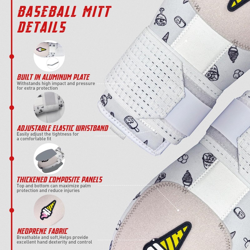 Sliding Mitt, Baseball Sliding Mitt Youth, Protective Baserunning Sliding Gloves,