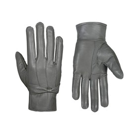 SiXsigma Sports Ladies Leather gloves Women's Soft Fleece Lined Coloured Genuine Leather Bow Gloves Warm Winter (Charcoal Grey, Small/Medium)