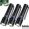 KINGCAESAR 3 Pack Rechargeable Flashlights 990000 High Lumens, Super Bright