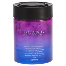 Carmate G1983 Blang Gel Deodorizing Car Air Fresher, Freestanding Type, Drink Holder, Dashboard, Brilliant Shower, Large, Emotional Neon-like Color, Large Capacity, 160g [Fragrance with a lingering