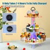 PARYRAY 3-Tier LED Cupcake Stand with Eiffel Tower Design -