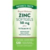 Zinc with Vitamin C | 50mg | 120 Softgels |