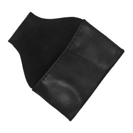 BESPORTBLE Ergonomic Billiards Chalk Holder Bag Portable Pool Clamp for Snooker Billiards Black Pu Leather Case