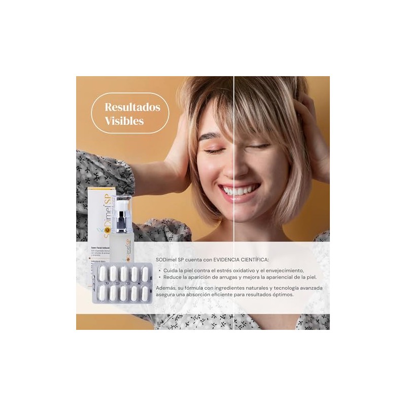 Sodimel Kit Antioxidante 60 Cápsulas + Sérum Facial