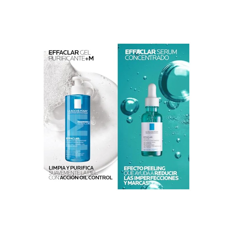 La Roche-Posay Kit Limpiador Effaclar Gel Purificante +M + Effaclar