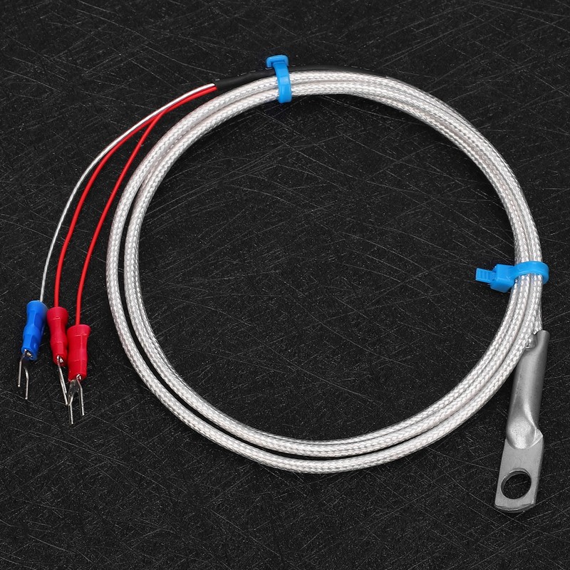 Temperature Sensor Probe PT100 Thermistor Temperature Measuring Probe Round Hole