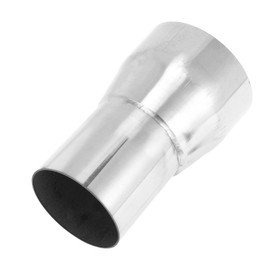 X AUTOHAUX Mandrel Exhaust Pipe Adapter Concentric Reducer Car Exhaust Pipe Tubing Piping Adapter 2" OD to 2.5" OD 4" Length 201 Stainless Steel Silver Tone