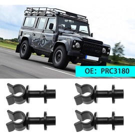 EMSea Pack of 10 Bonnet Support Rod Clips PRC3180 Compatible with Defender 90 110 130 TD5 Bonnet Support Retaining Clip Clamp Bracket Plastic Black