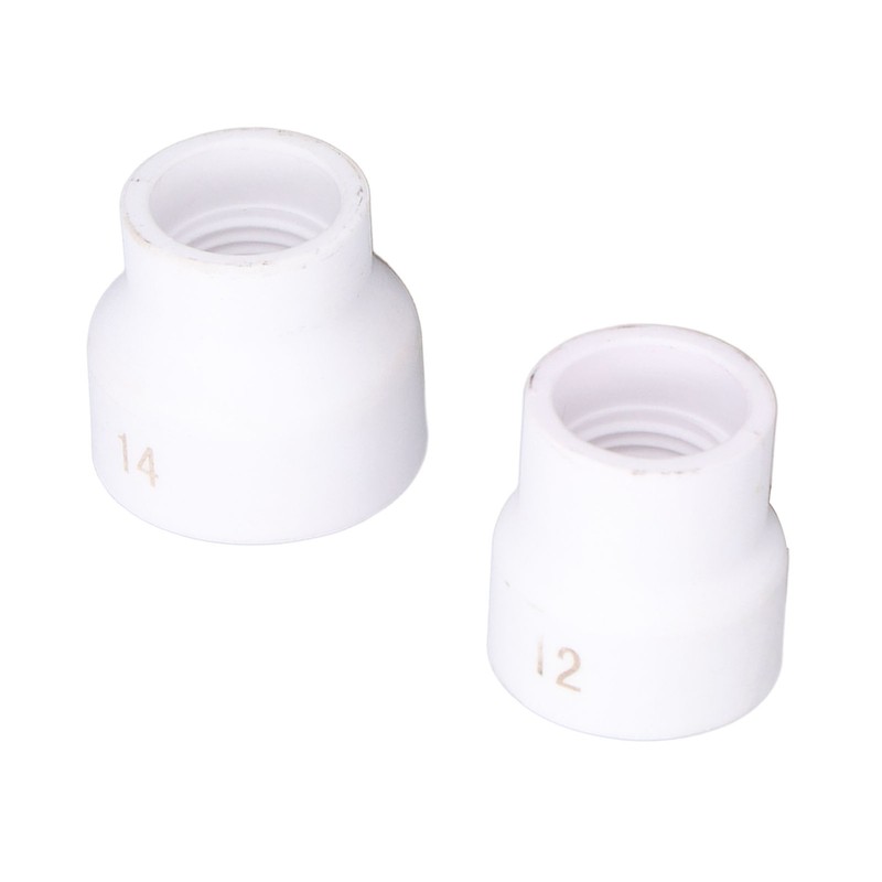 2Pcs TIG Welding Cup 12#/14# Ceramic Nozzle Accessory Set Kit