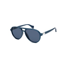 SOJOS Polarized Retro Aviator Sunglasses for Women Men Recycled Plastic Eco-Friendly Shades, Constellation, Dark Blue/Gray-blue
