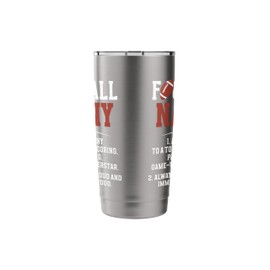 Football Nanny Definition Nanny Of A Football Player Nanny Stainless Steel Insulated Tumbler