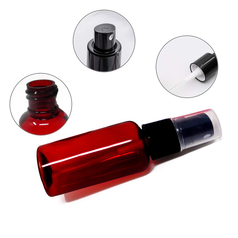 Honbay 4PCS 30ML Small Portable Refillable Plastic Fine Mist Spray