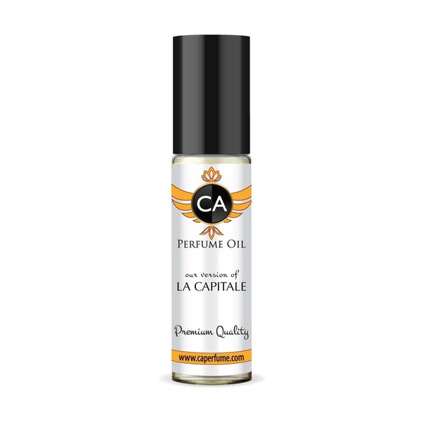 CA Perfume Impression of La Capitale For Women & Men Replica Fragrance Body Oil Dupes Alcohol-Free Essential Aromatherapy Sample Travel Size Concentrated Long Lasting Attar Roll-On 0.3 Fl Oz/10ml