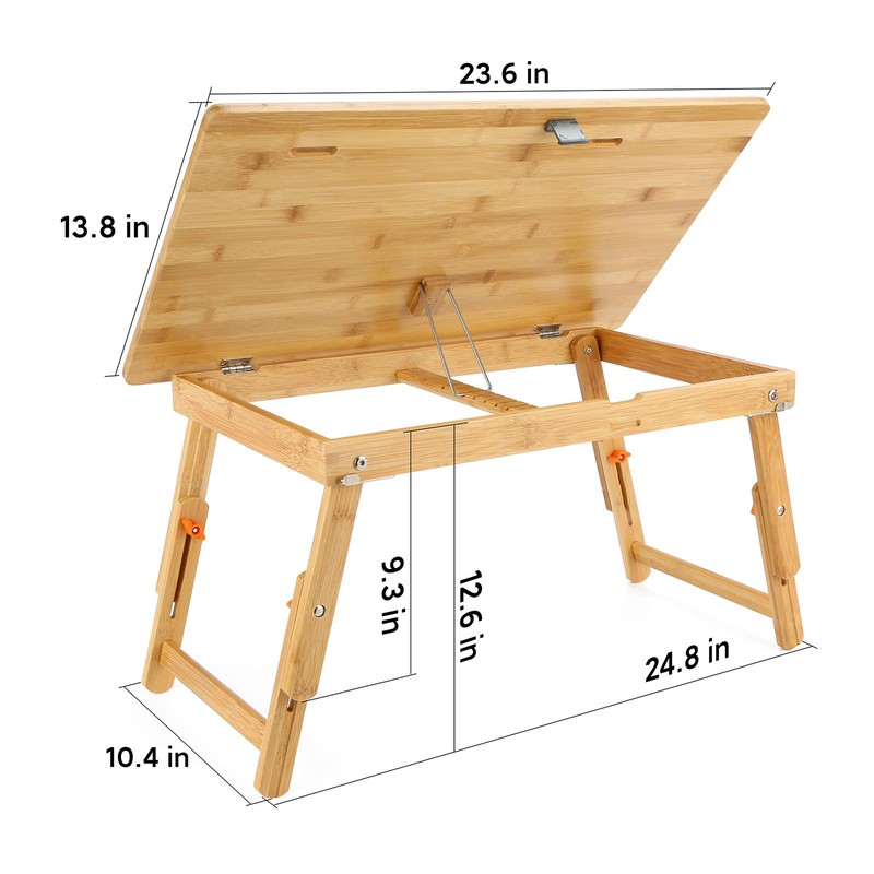 Drawing Table Nnewvante Laptop Desk Adjustable Drafting Desk Foldable Bamboo