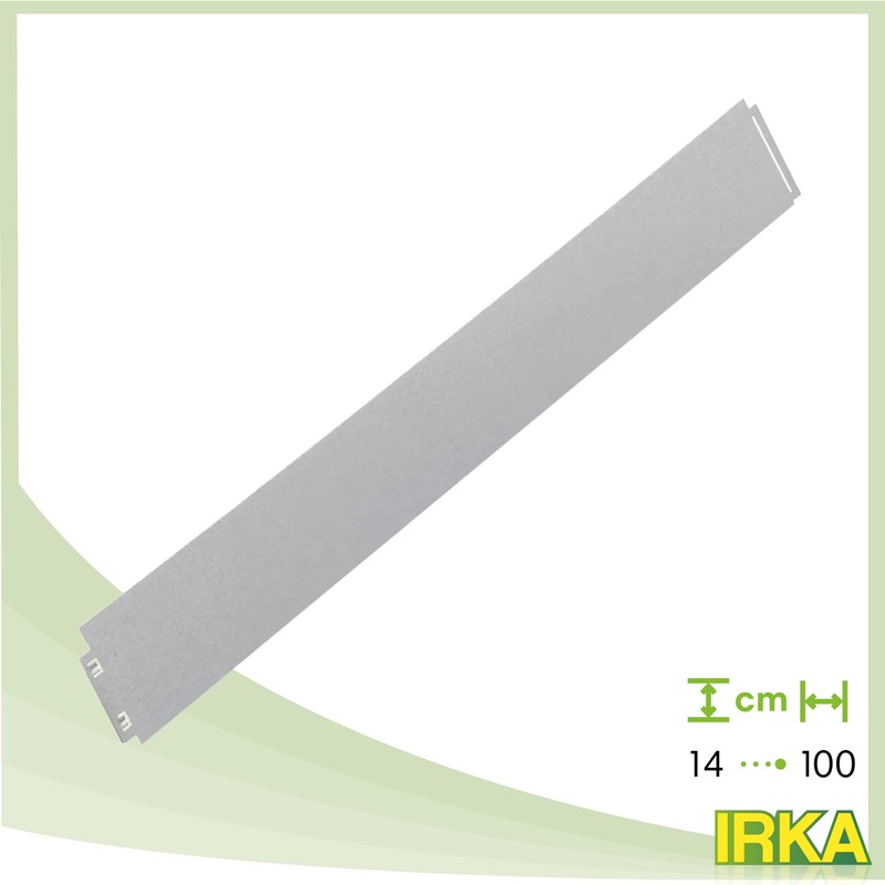 End element for lawn edging narrow 14 cm high, 100